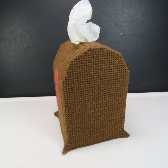 Vintage Radio Tissue Box Cover Plastic Canvas 7.5" tall Dad, Grandpa - Picture 5 of 10